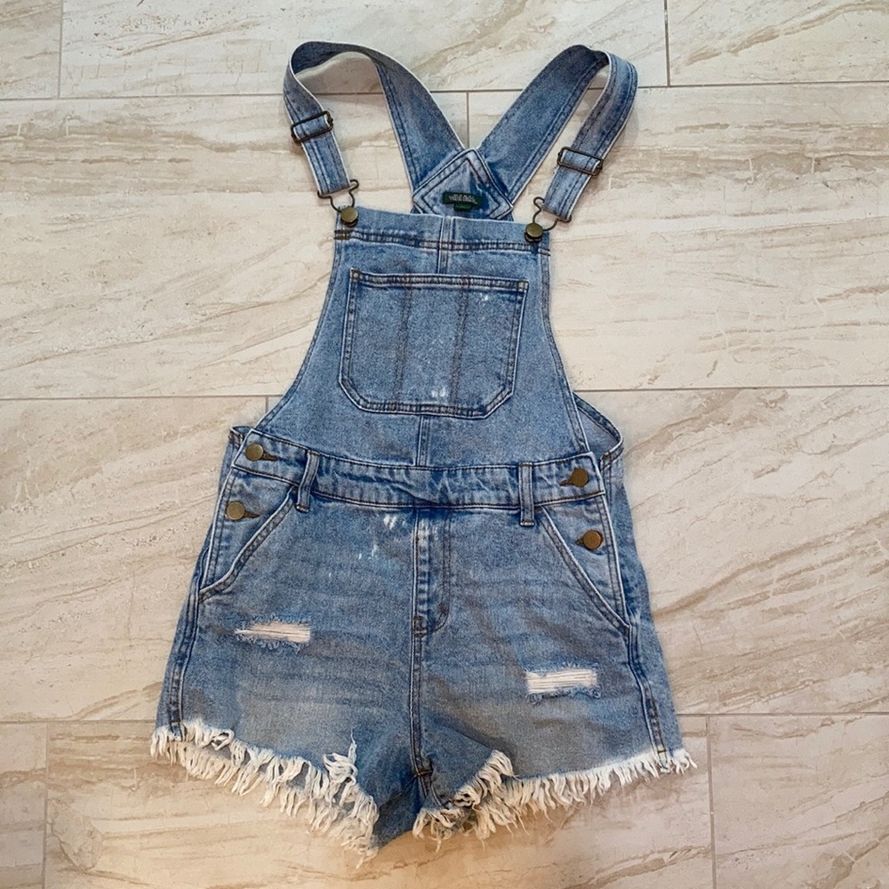 Wild Fable Overall Shorts/Denim Romper